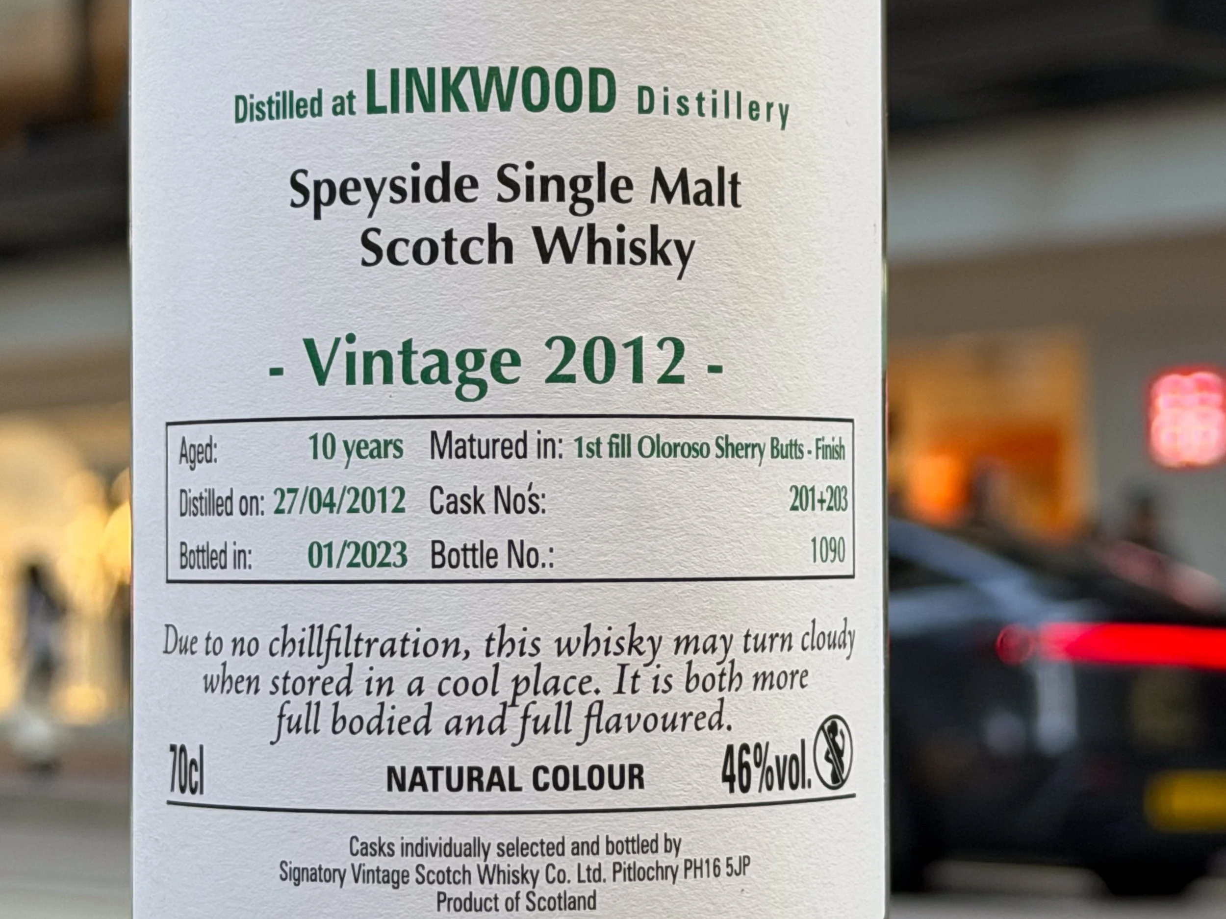 Linkwood 10yo Signatory — Dramface